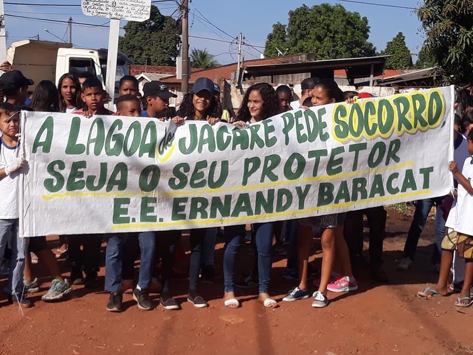 Caminhada em defesa do Córrego Jacaré